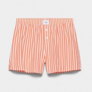 Aritzia TNA dally striped boxer shorts size large nwt